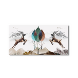 Two Deer Modern Art Canvas Wall Painting