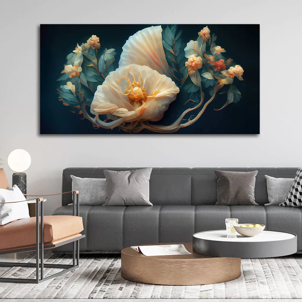 Beautiful Elegant Floral Flower art Canvas Wall Painting