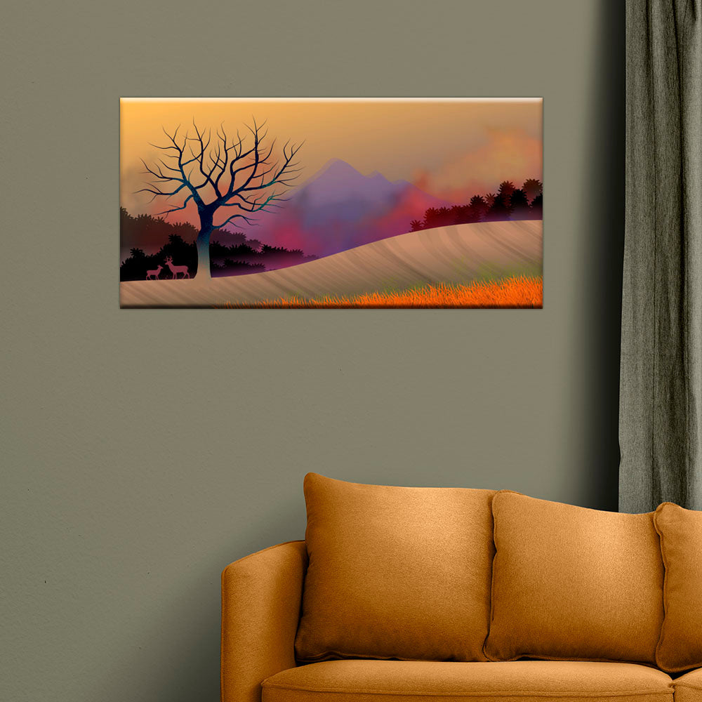 Abstract Tree Modern Canvas Wall Painting