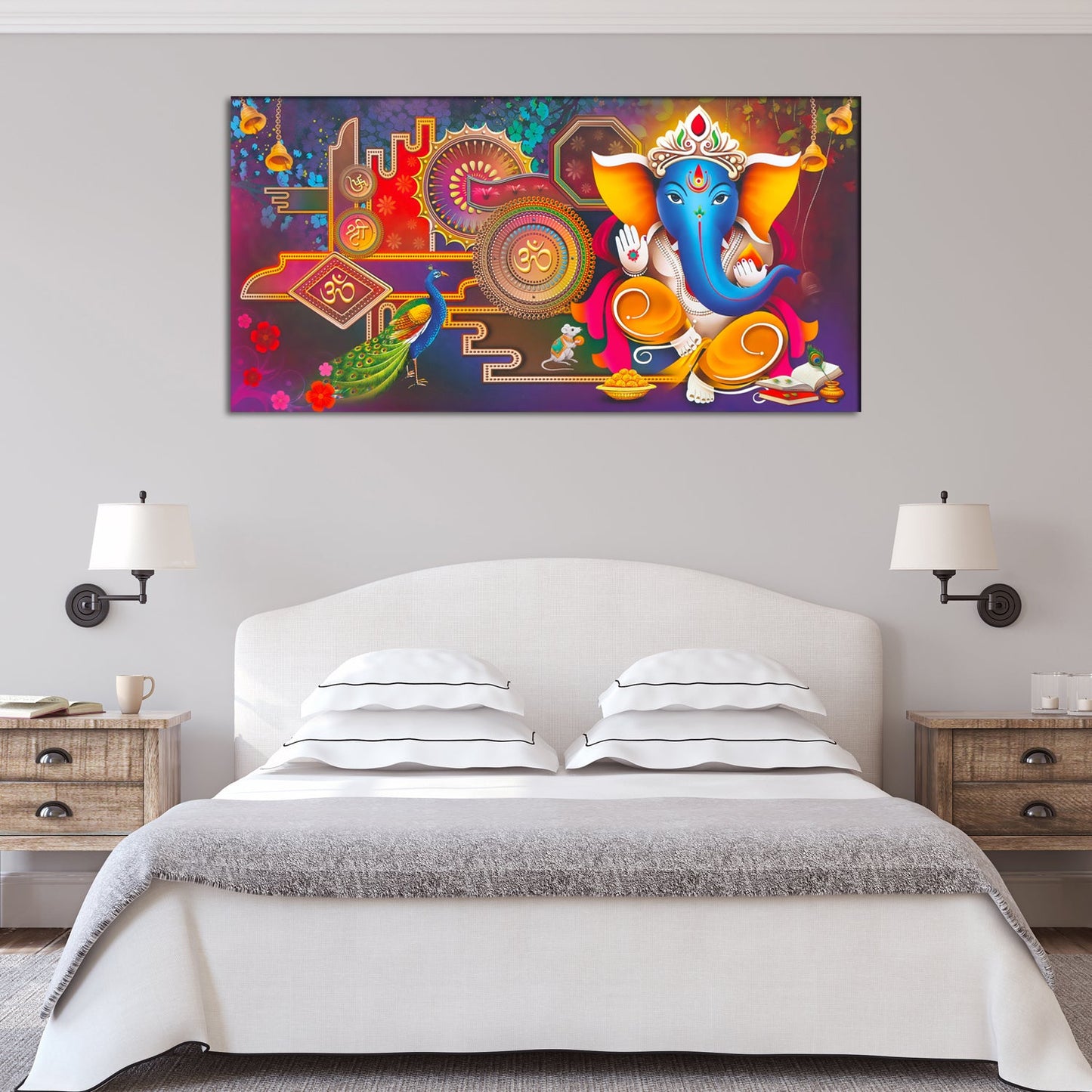 Canvas Wall Painting for home decor of lord ganesha