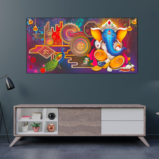 HD print wall painting of ganesha