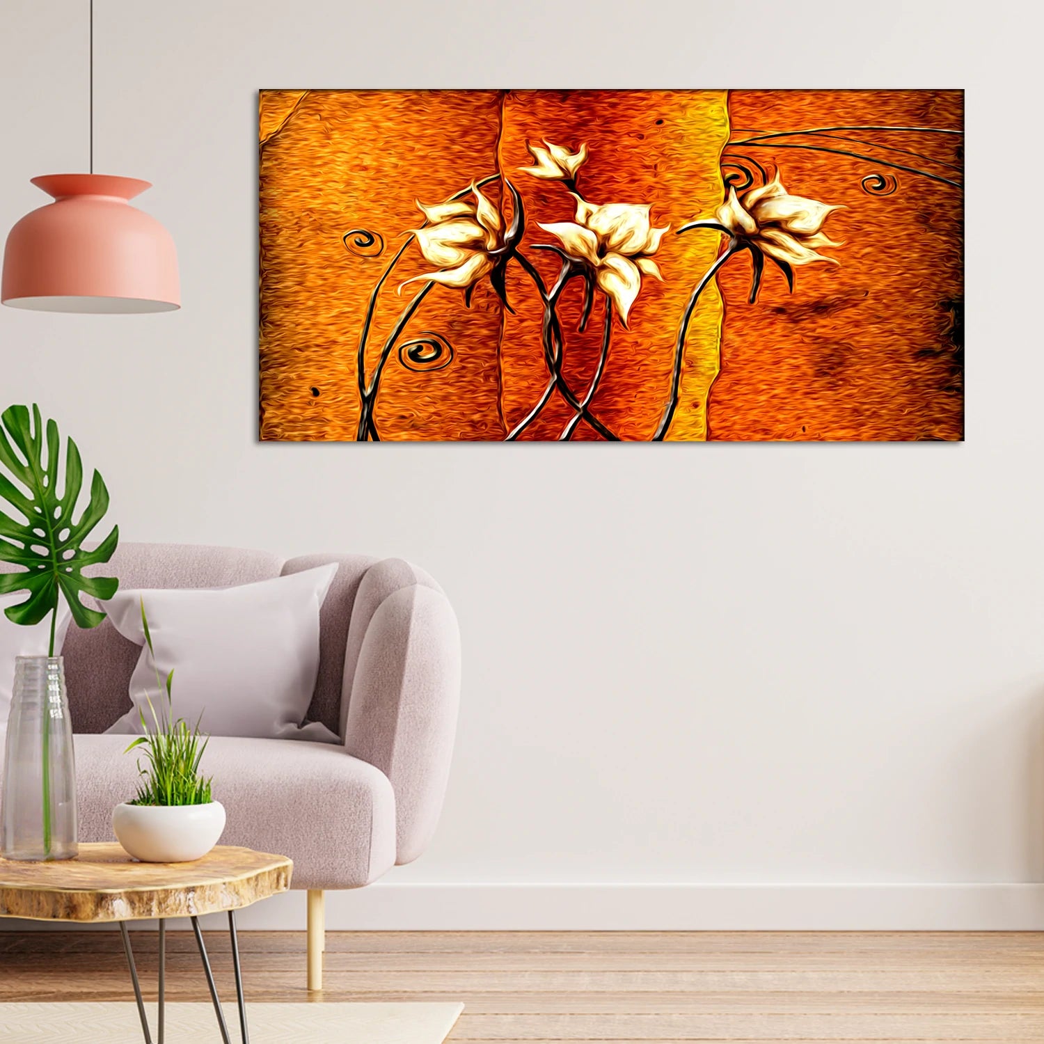 Flower Abstract Modern Art Wall Canvas Painting