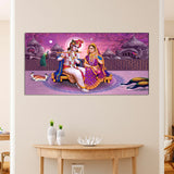 Lord Radha Krishna Pink shade Wall painting canvas