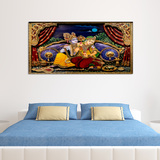 wall painting canvas of Love of Radha and Krishna