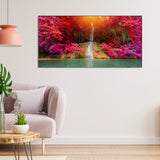 Abstract Flower Sunset Canvas Wall Painting