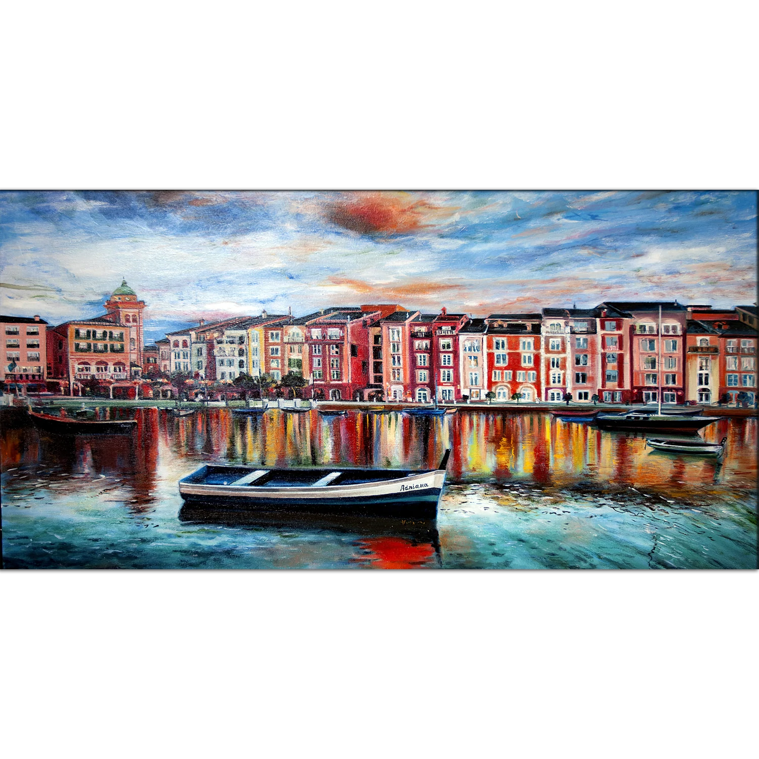 Venice The Sunset Canvas Wall Painting
