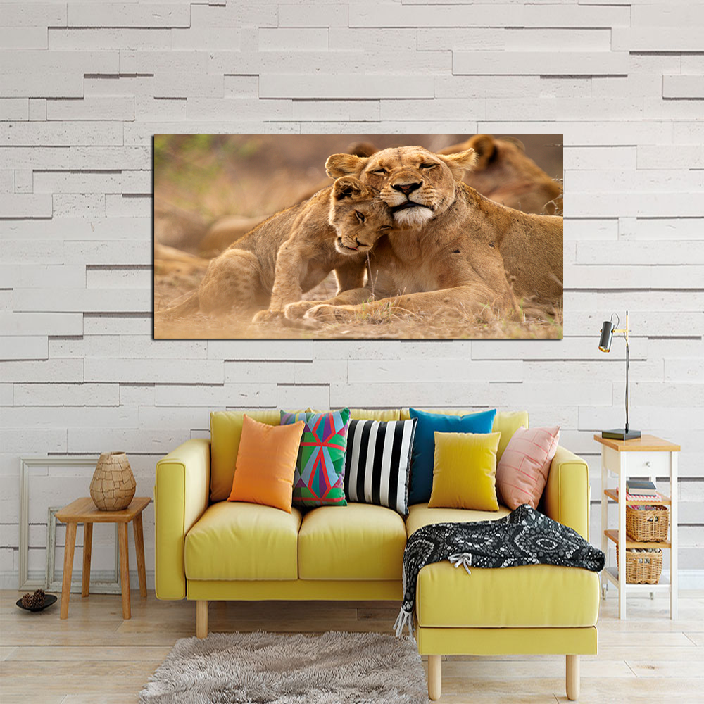 Lions Animal Canvas Wall Painting