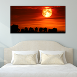 Abstract Sunset Canvas Print Wall Painting