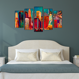 Statue of Liberty Abstract MDF wall panel painting