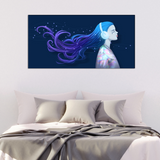 Fashion girl with Headphones Canvas Print Wall Painting