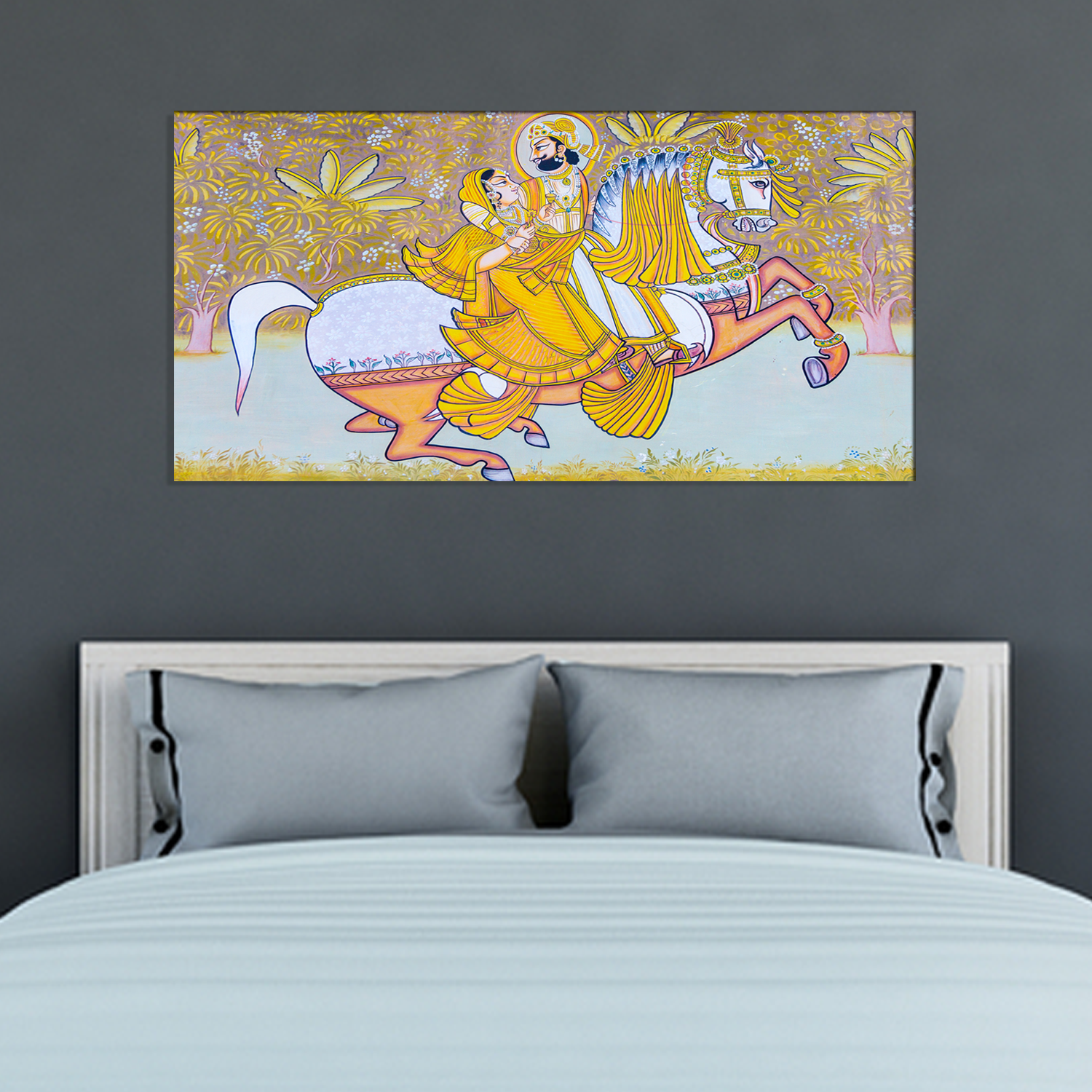 King and Queen Modern Art Canvas Print Wall Painting