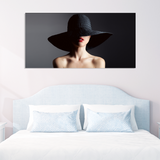 Woman in Hat Canvas Print Wall Painting