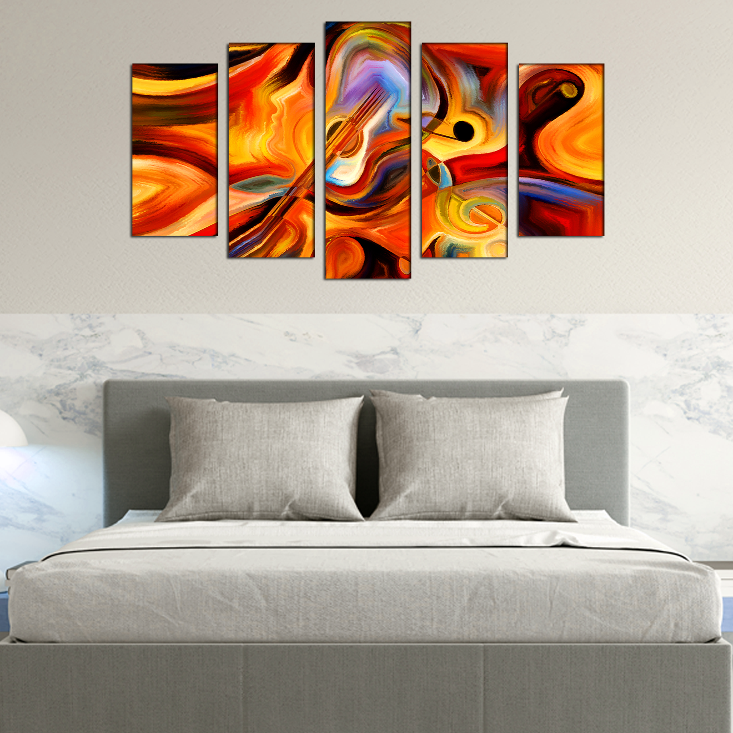 Abstract art In Music MDF Panel Painting