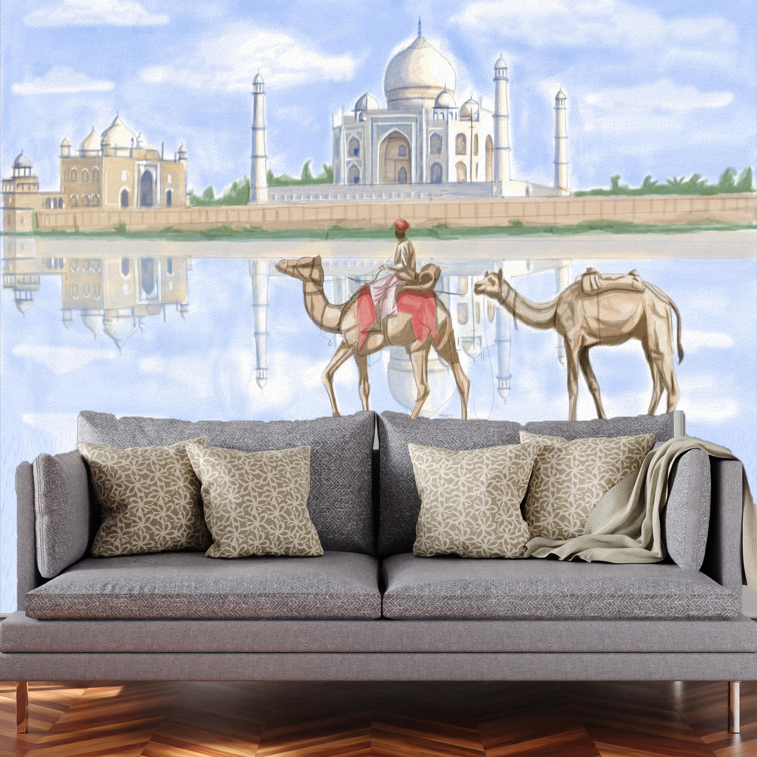 Taj Mahal Premium Quality Wallpaper