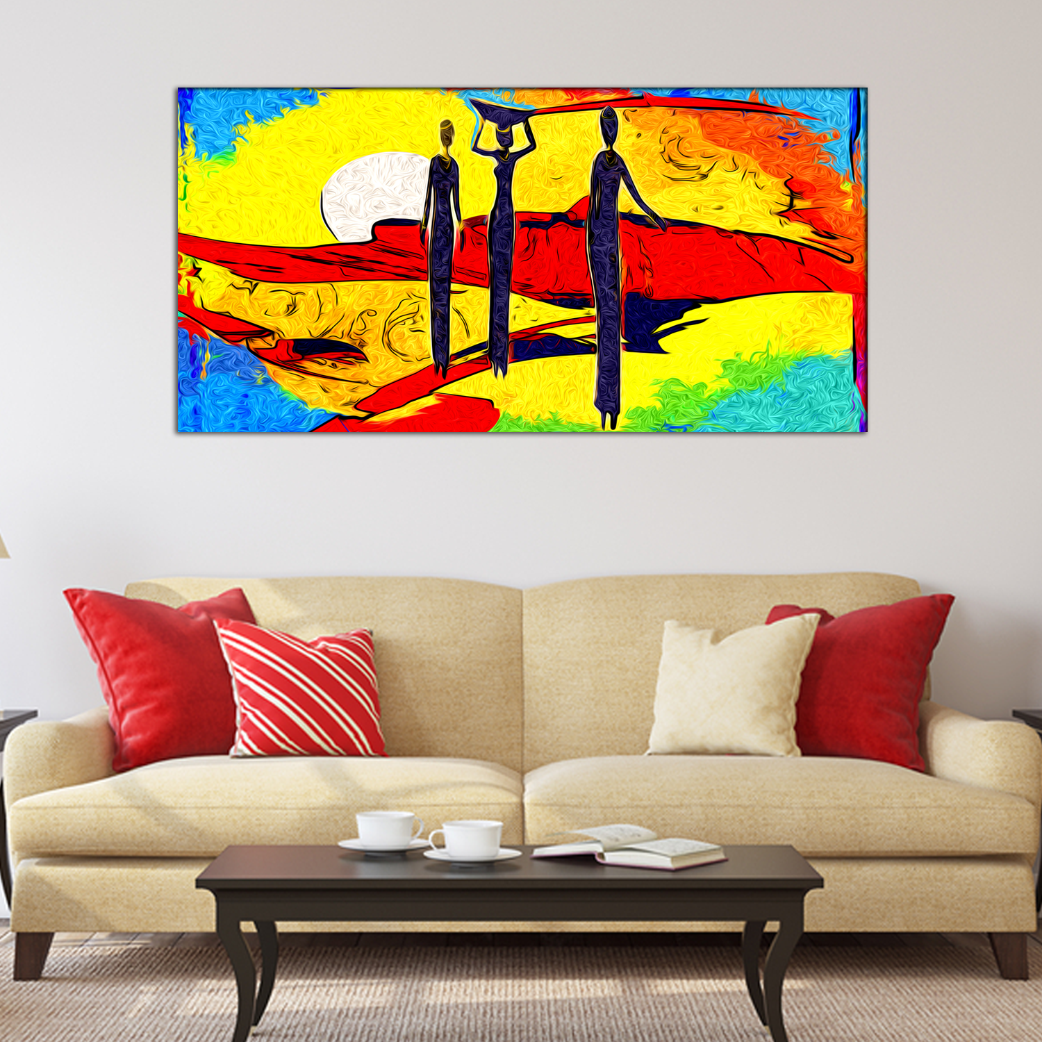 Colorful Abstract Canvas Print Wall Painting