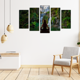 girl meditation canvas wall painting online