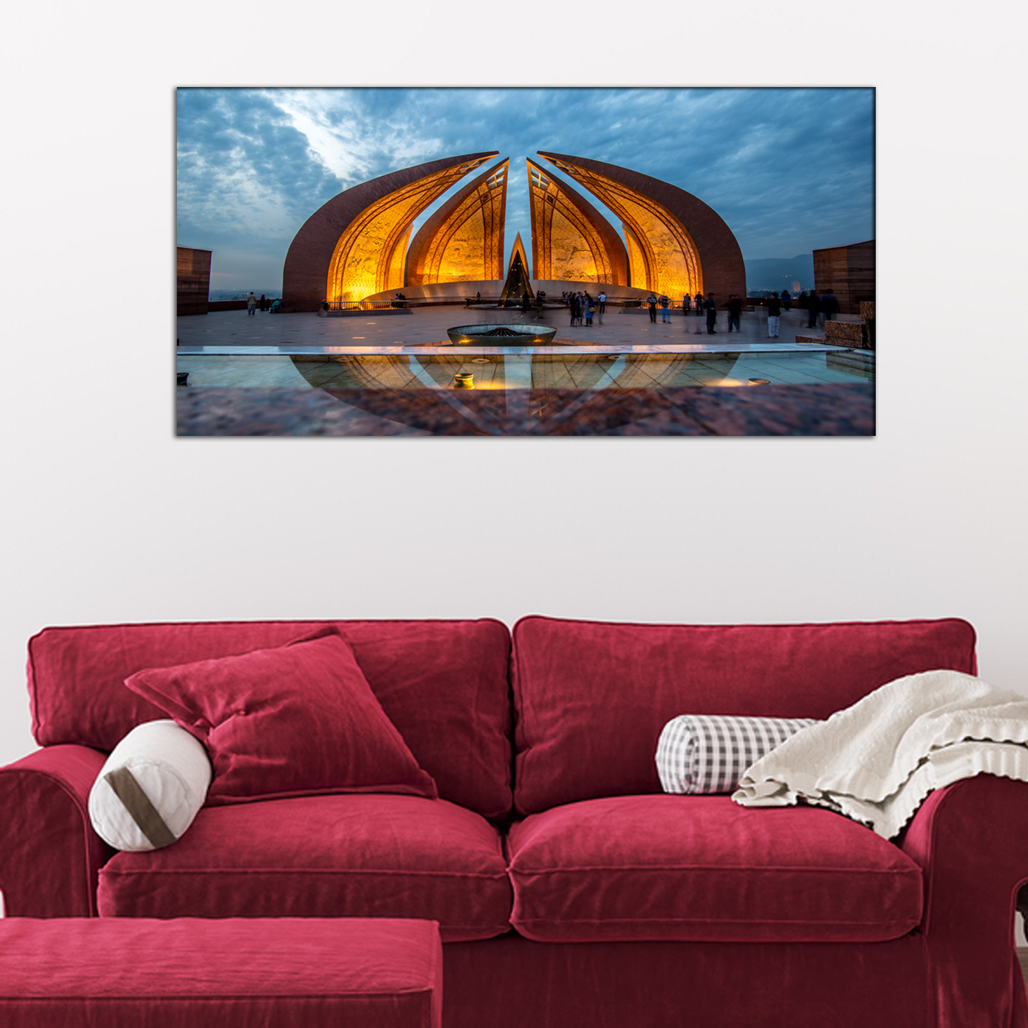 Pakistan Monument Canvas Print Wall Painting