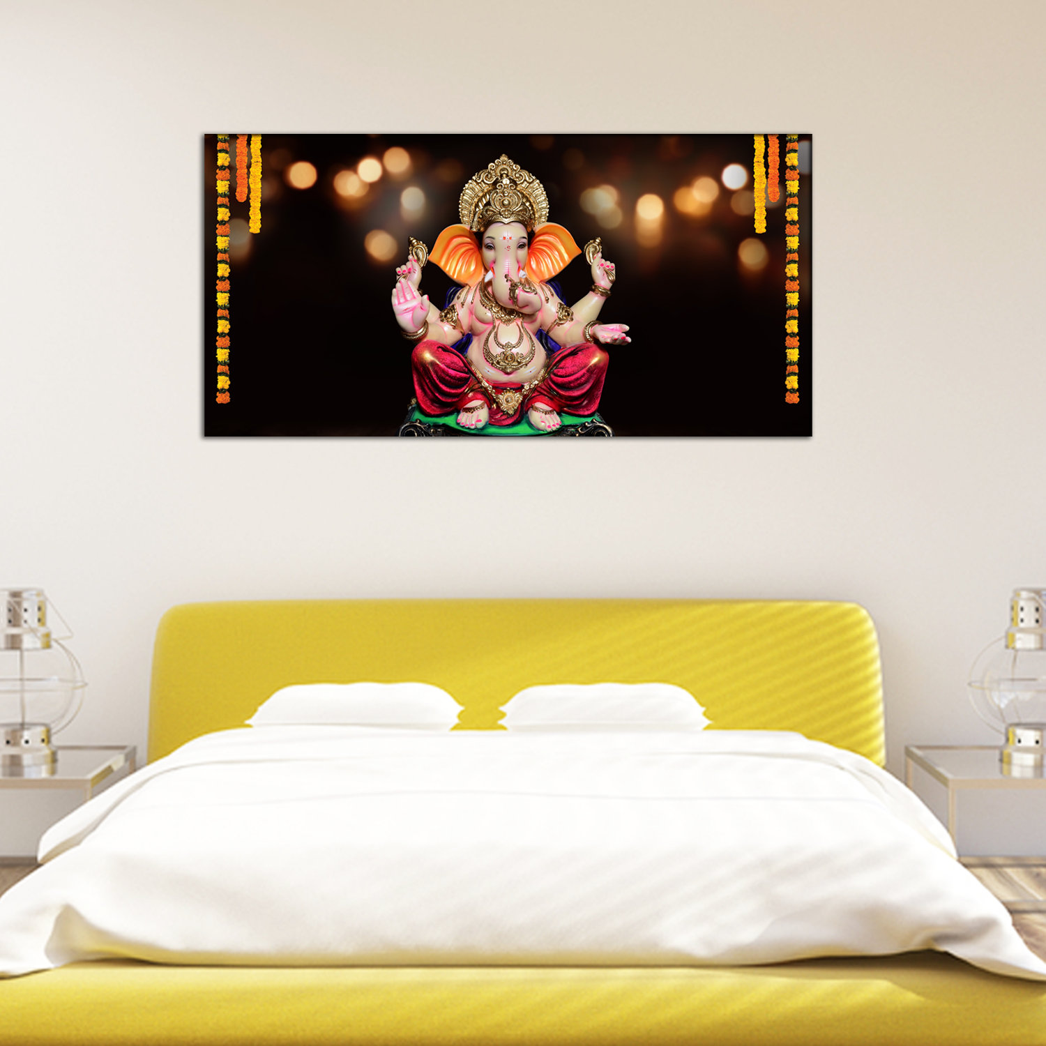 Lord Ganesh Religious Canvas Print Wall Painting