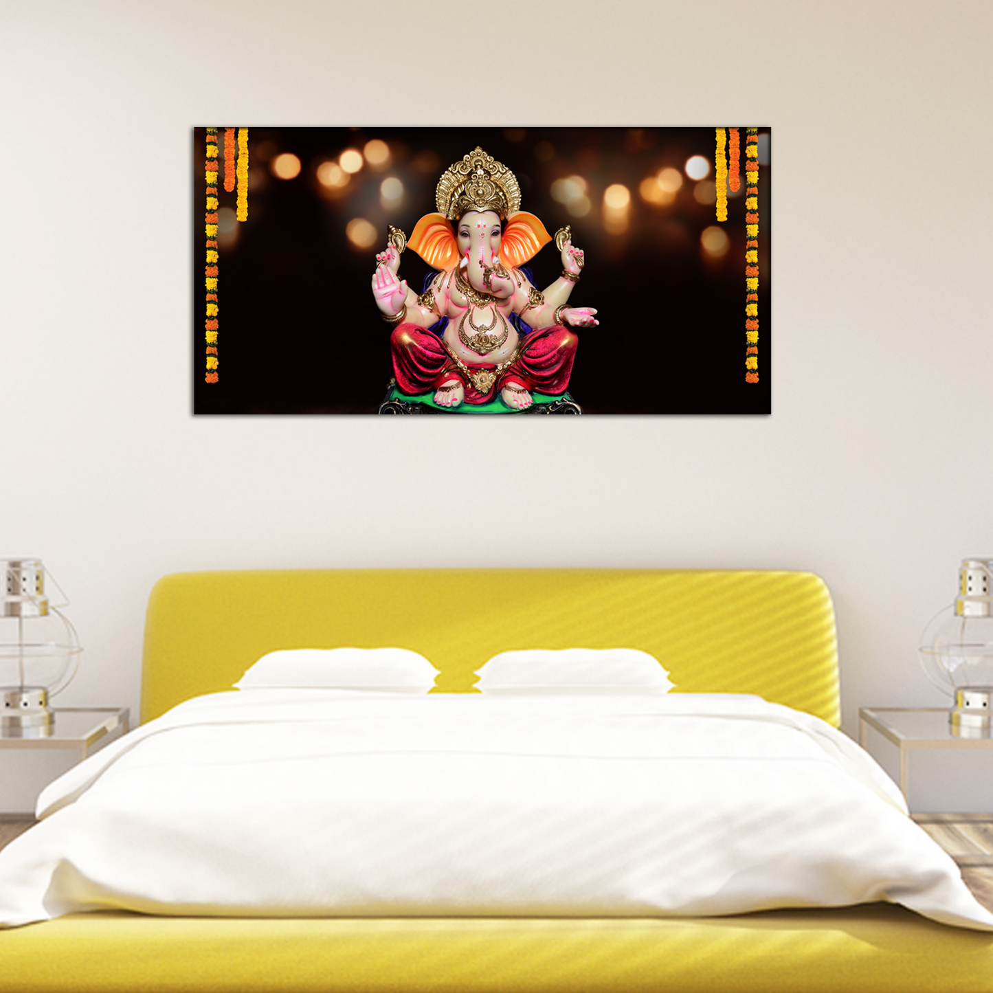 Lord Ganesh Religious Canvas Print Wall Painting
