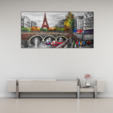 Eiffel Tower city view Canvas Print Wall Painting