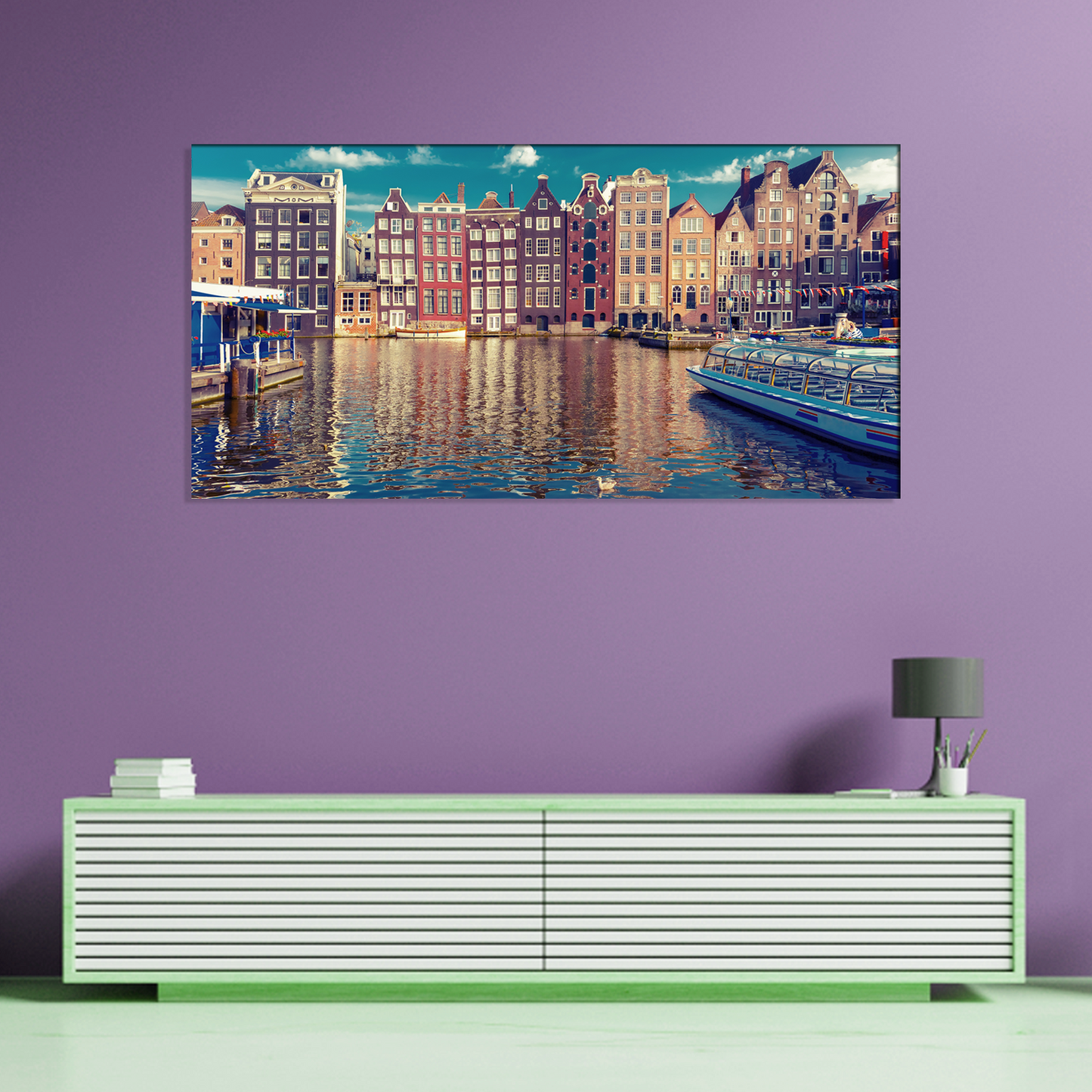 City Abstract Canvas Print Wall Painting