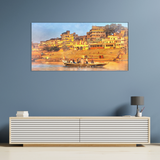 Ganges Colorful Abstract Canvas Print Wall Painting