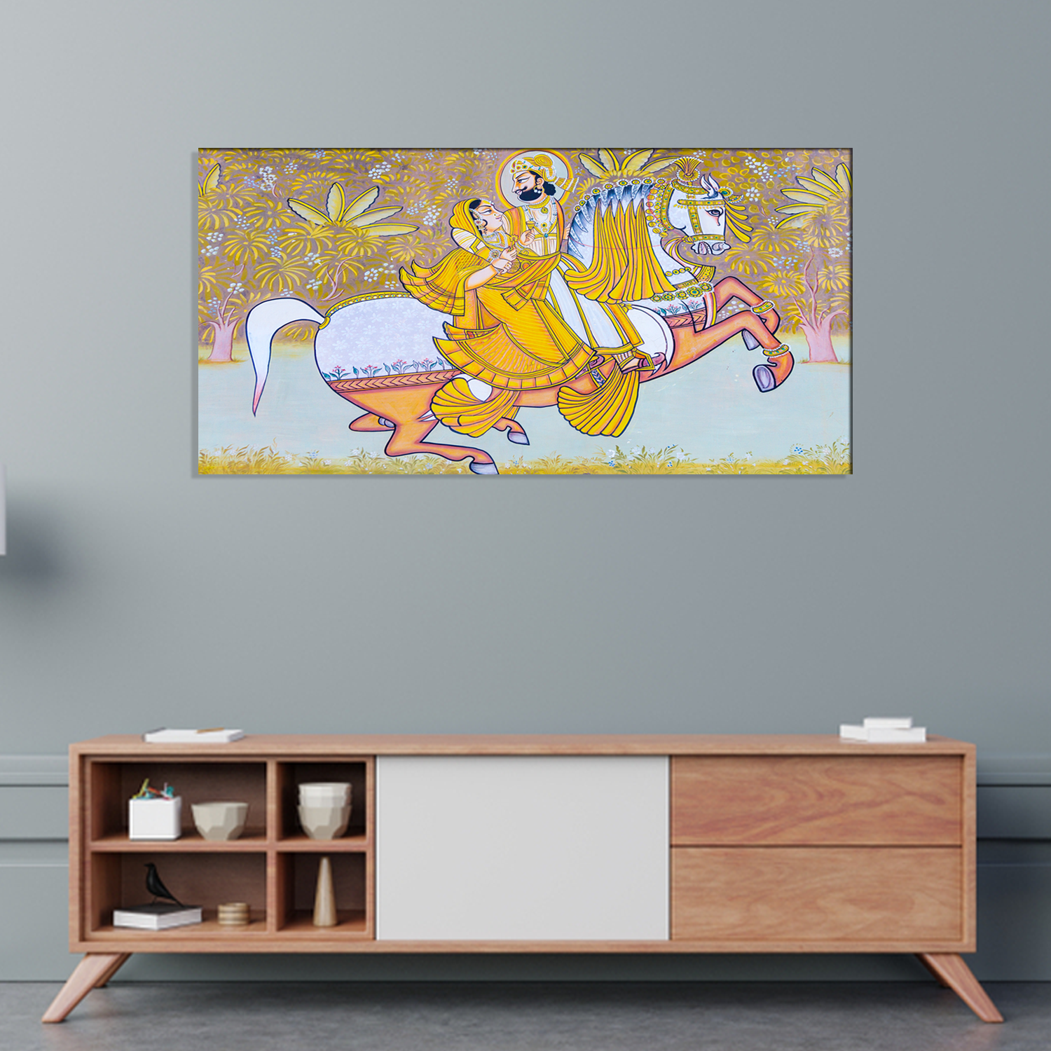 King and Queen Modern Art Canvas Print Wall Painting