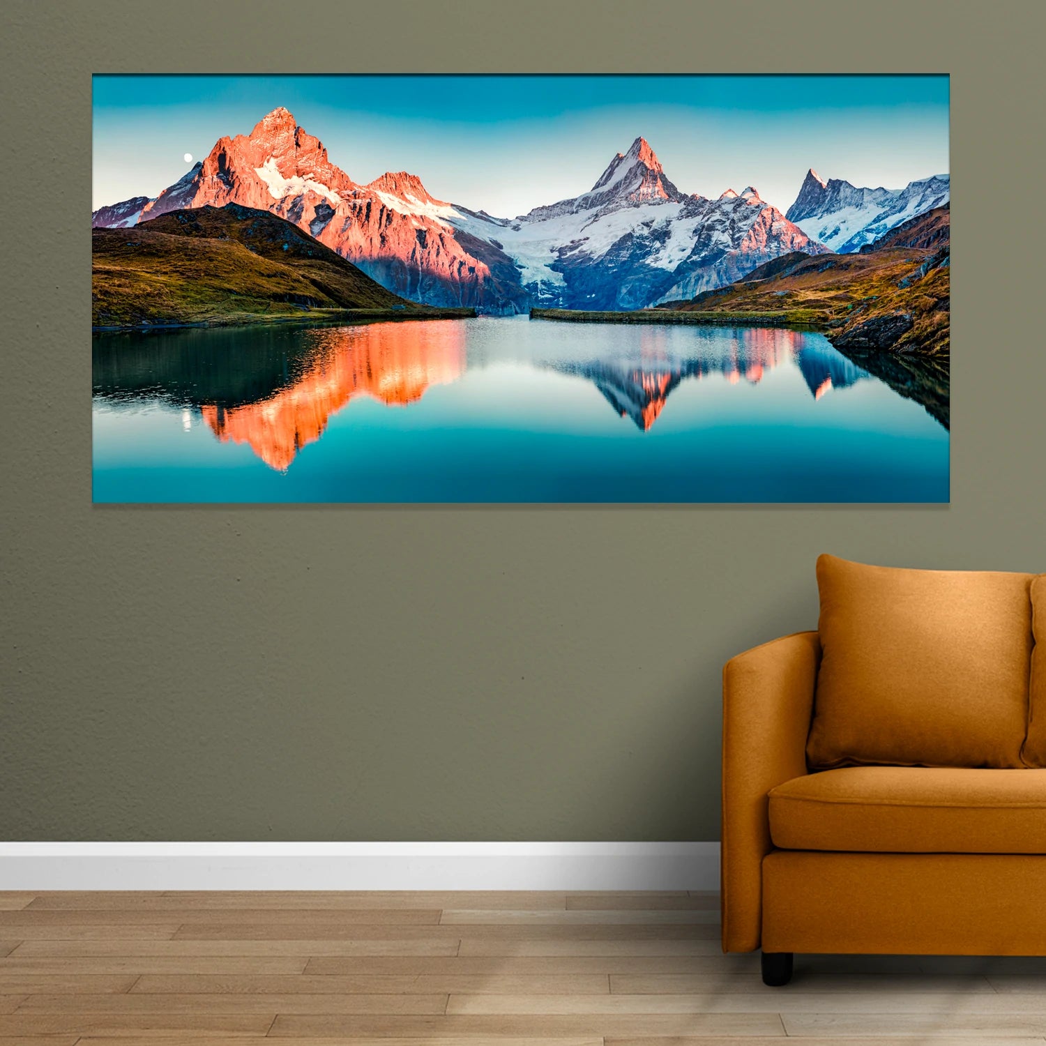 Abstract Mountain Canvas Wall Painting