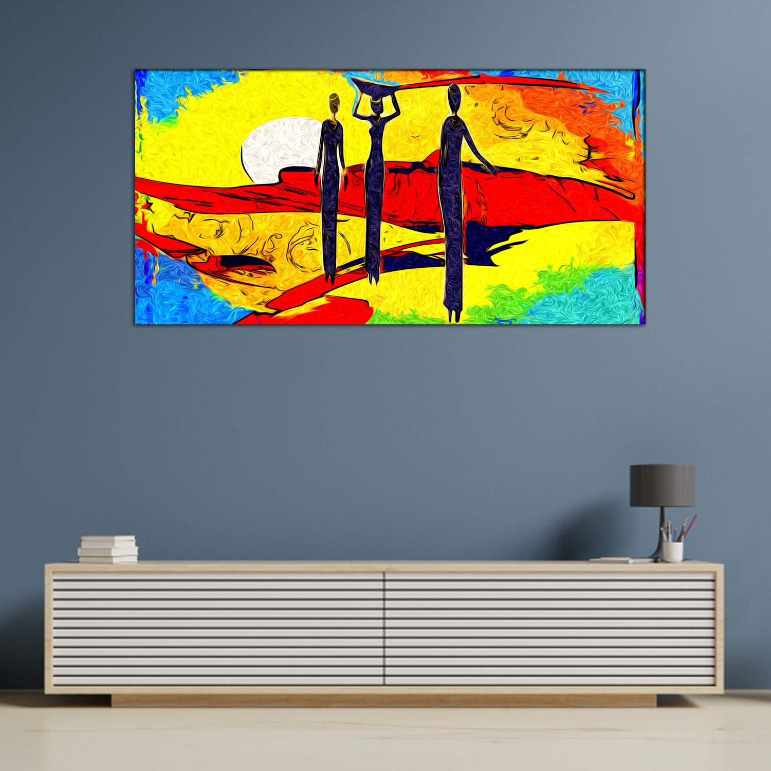 Colorful Abstract Canvas Print Wall Painting