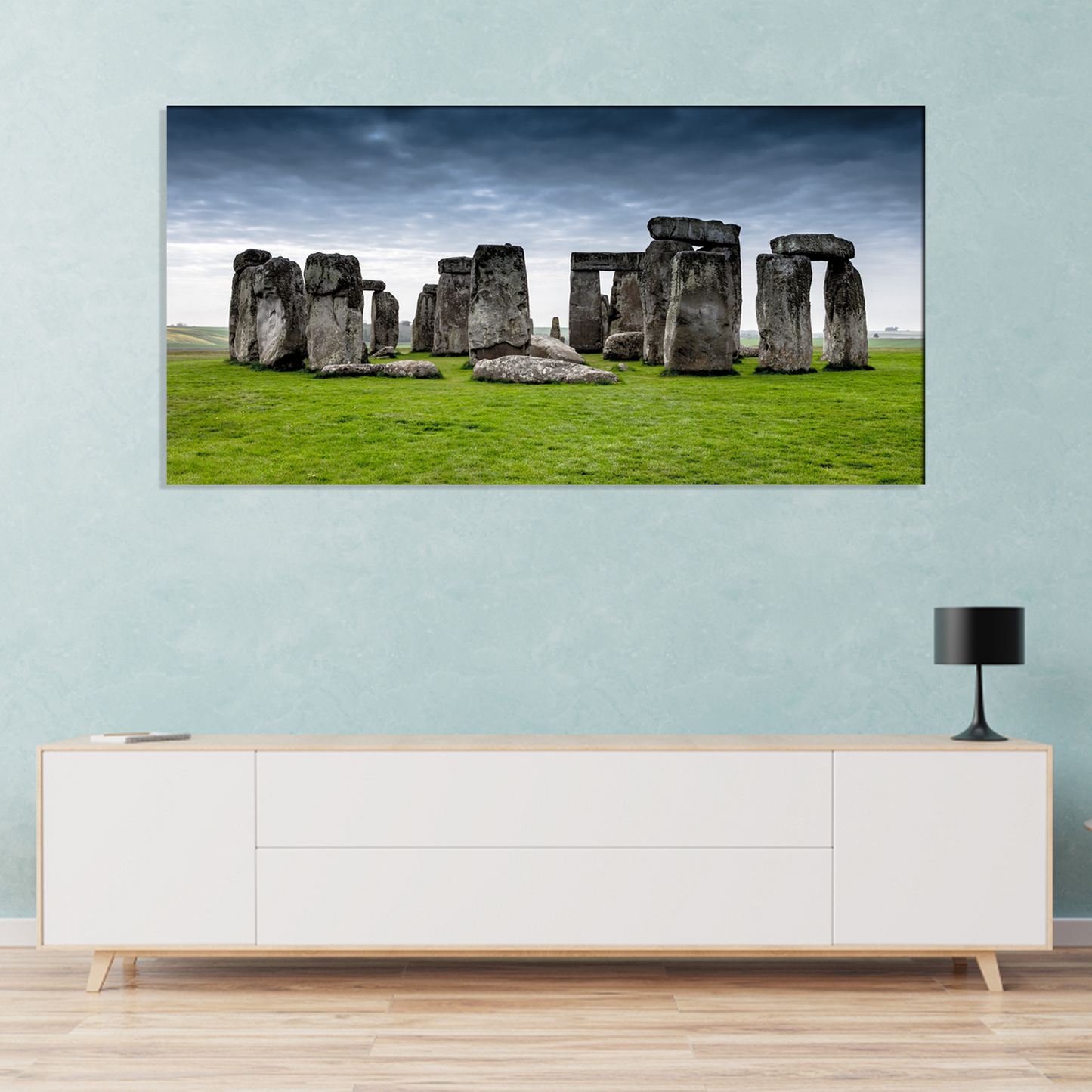 Stonehenge Modern Art Canvas Print Wall Painting