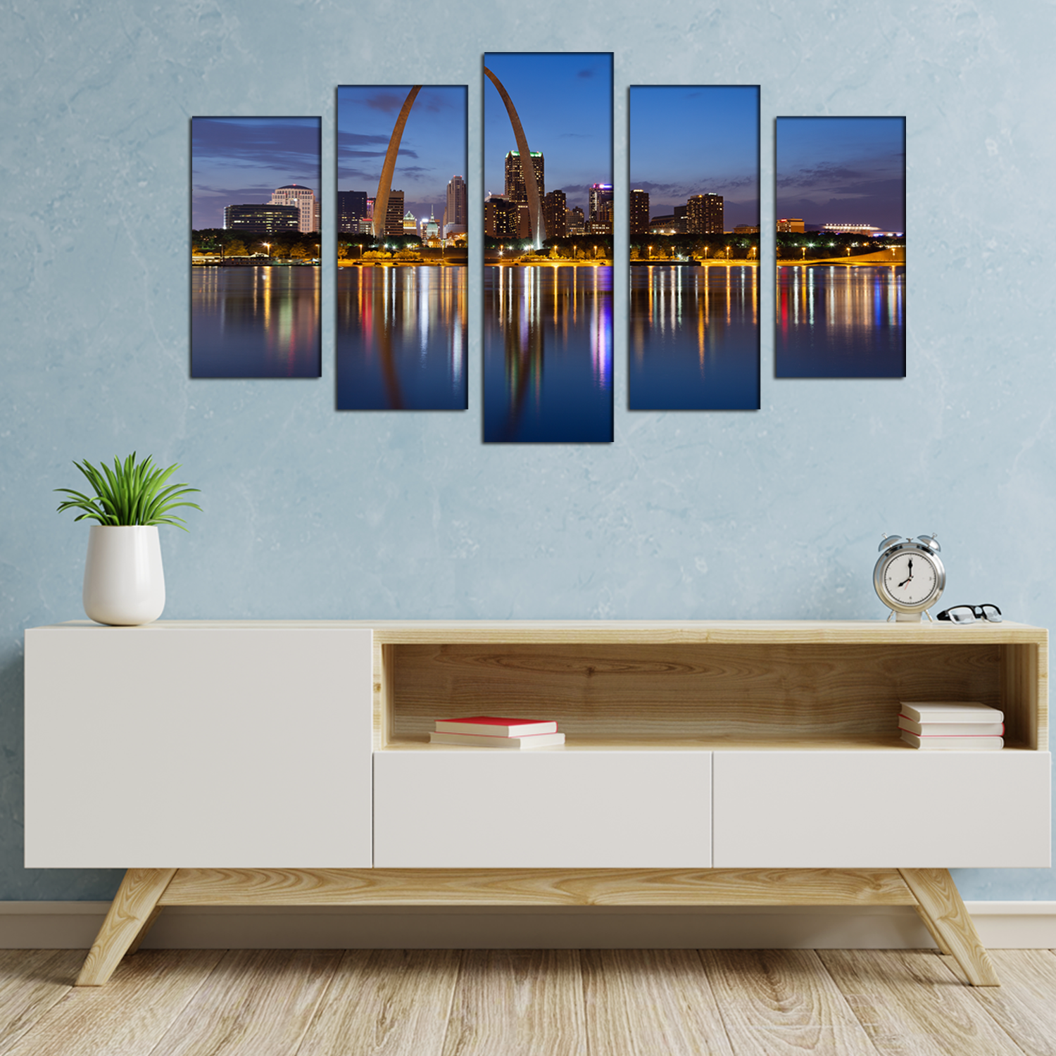 Gateway Arch MDF Panel Painting