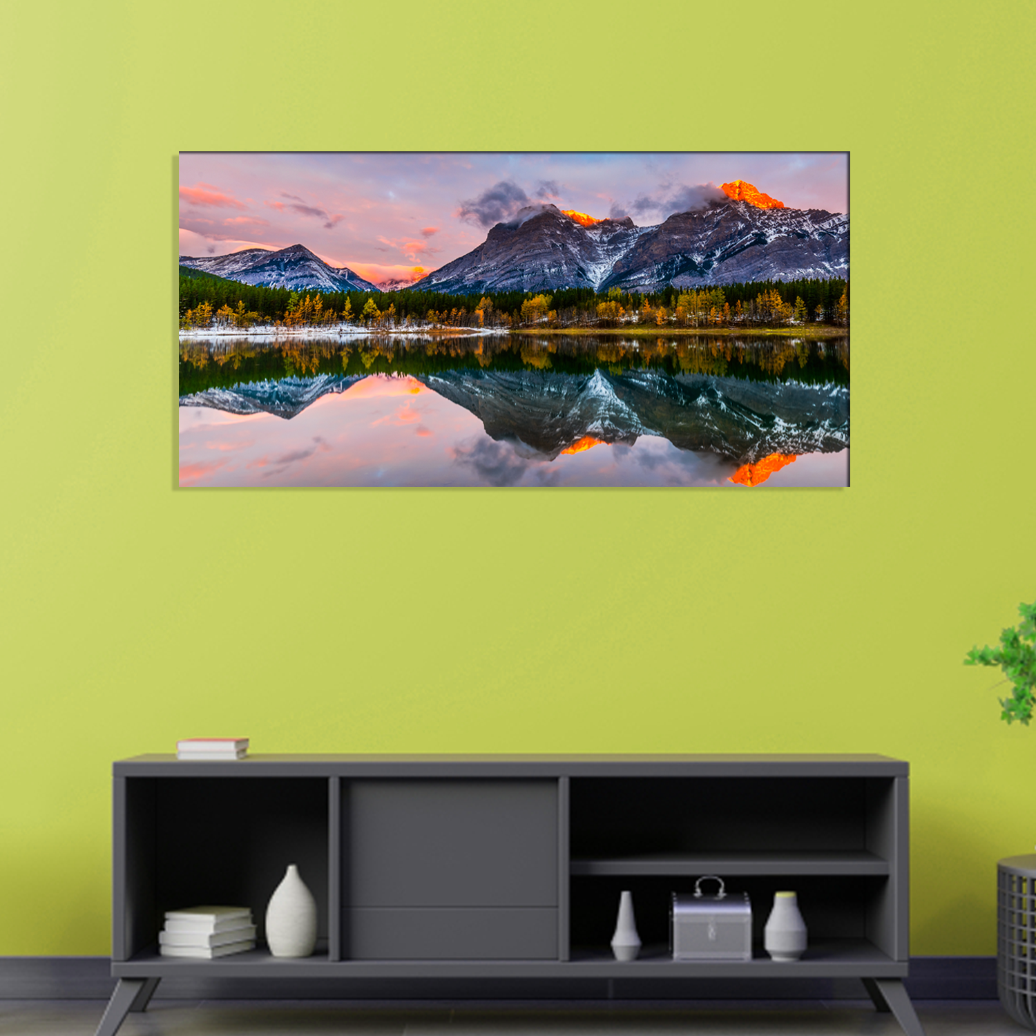 Beautiful Moutain Floating Canvas Print Wall Painting
