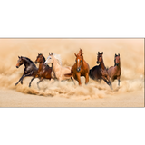 Saven Horses  Running  Design Canvas Print Wall Painting