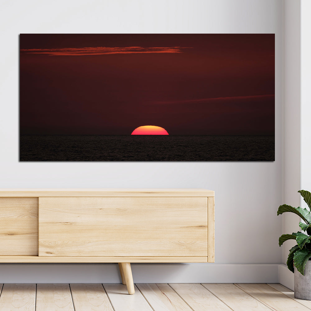 Sunset Blood View Canvas Wall Painting