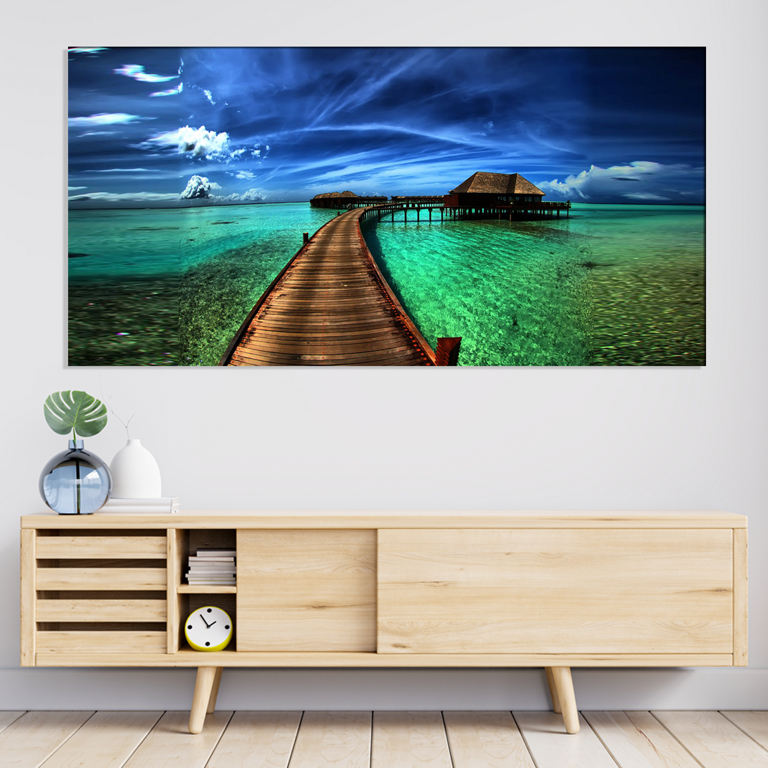 Beautiful Beach Painting Canvas Wall Painting