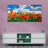 Red Flower Canvas Print Wall Painting