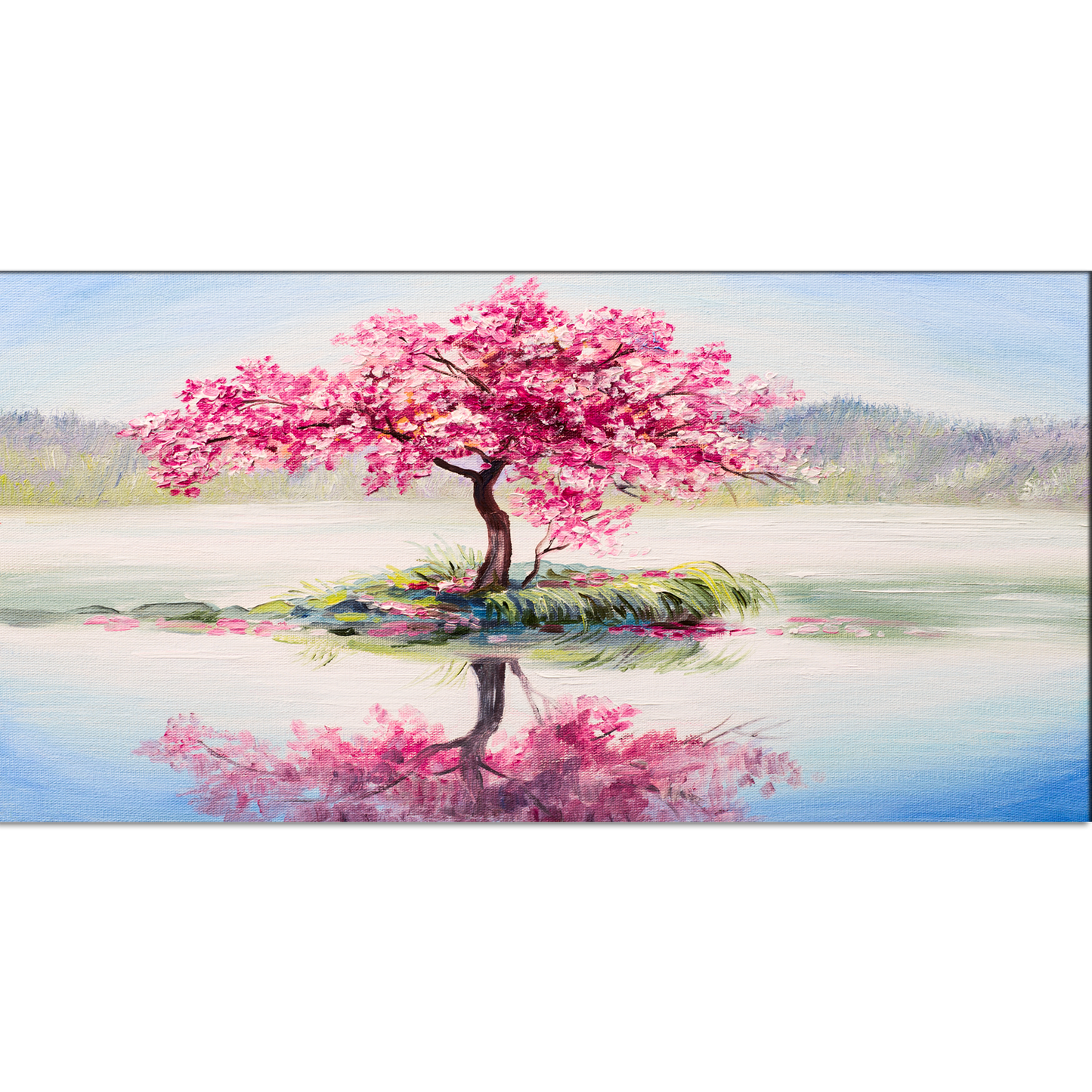 Japanese Cherry Blossom Tree Canvas Print Wall Painting