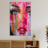 Colorful Abstract Face Canvas Wall Painting