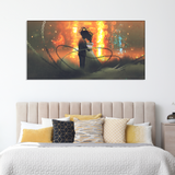 Wedding couple abstract Canvas Print Wall Painting