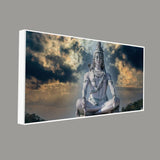 Adiyogi Shiva Meditating Canvas Print Wall Painting